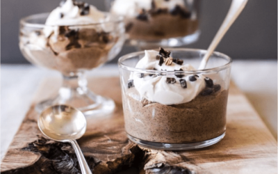 Cake Batter Chia pudding with Coconut Whipped Cream