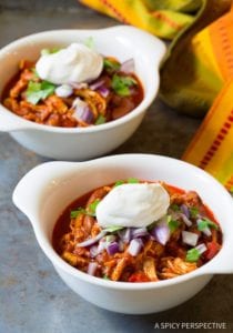 Roasted Red Pepper Chicken Chili
