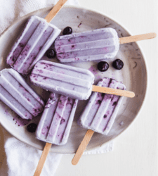 Blueberry Coconut Popsicles