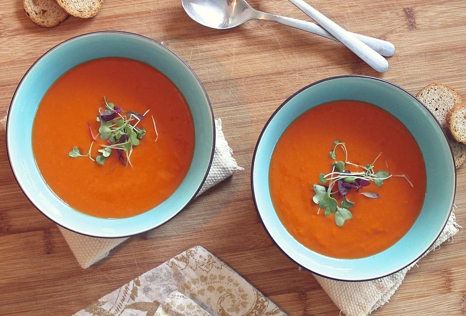 Creamy Tomato Soup with Chicken!
