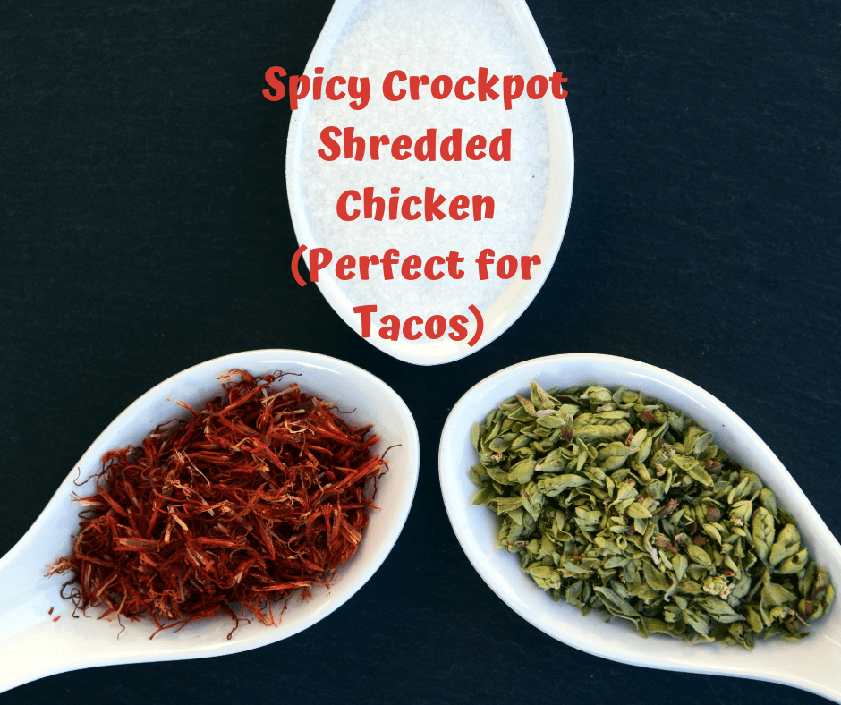 Spicy Crockpot Shredded Chicken (perfect for tacos!)